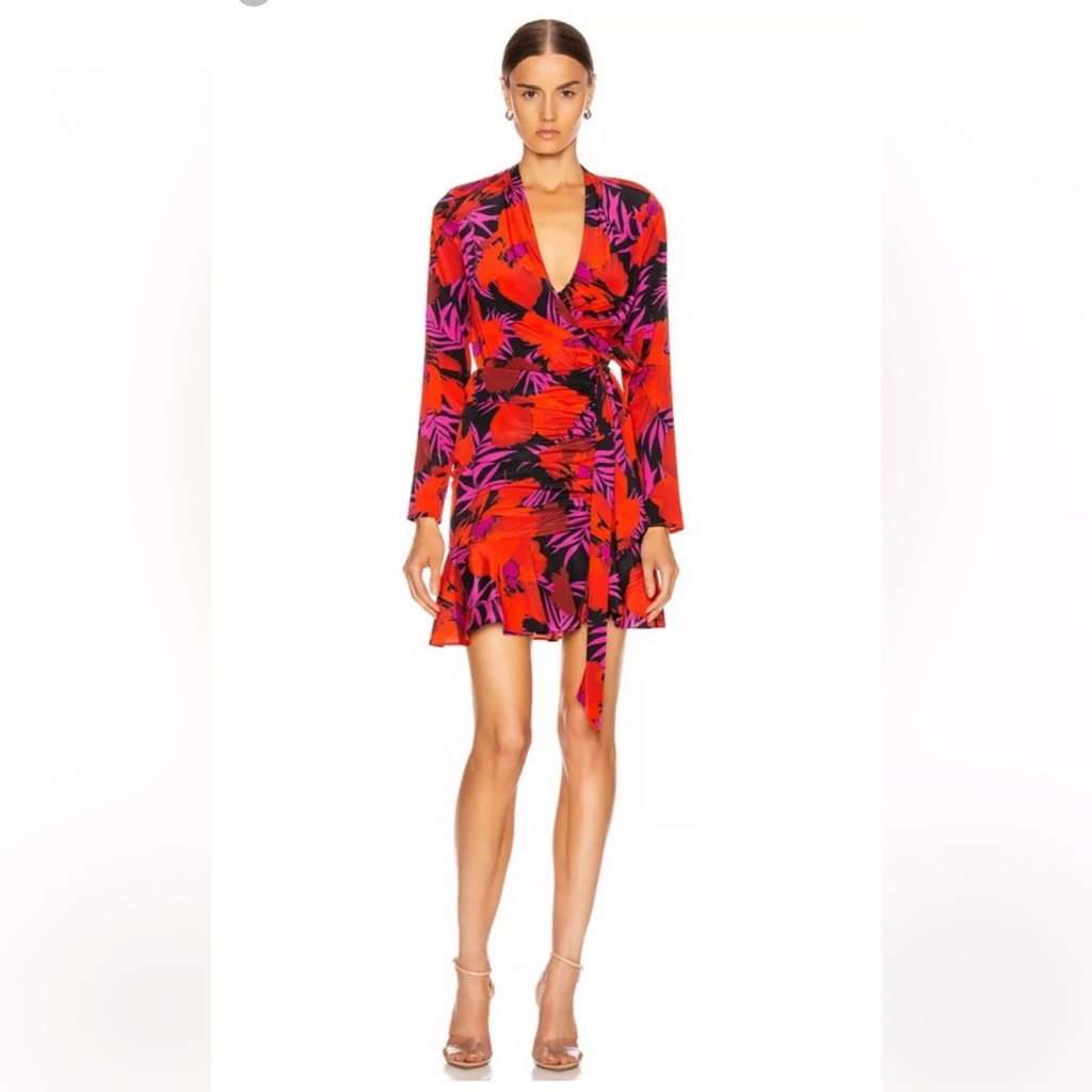 Veronica Beard "Lorina" Women’s Wrap Floral Dress Sz 0